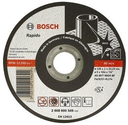 Řezací kotouč rovný 125x22.23x2 mm Bosch Inox