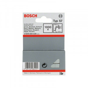Sponky do sponkovačky z plochého drátu, Typ 57, 10.6x1.25x6 mm Bosch
