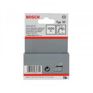 Sponky do sponkovačky z plochého drátu, Typ57, 10.6x1.25x8 mm Bosch