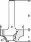 Profilová fréza E dvojbřitá z tvrdokovu 8x25,4x46 mm Bosch 2 608 628 355
